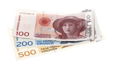 Üç Norveçli banknotlar