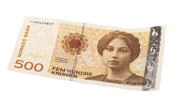 Norwegian 500 krona banknote — Stock Photo, Image