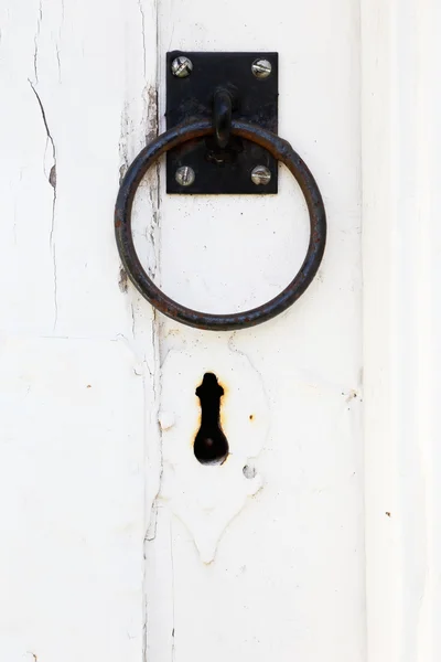 Keyhole and  handle — Stock Photo, Image