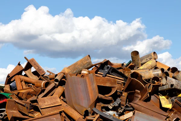 Metallskrot för återvinning — Stockfoto