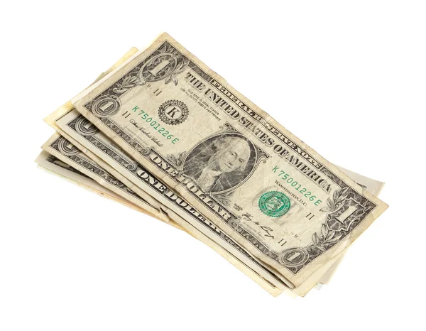 One dollar bills — Stock Photo, Image