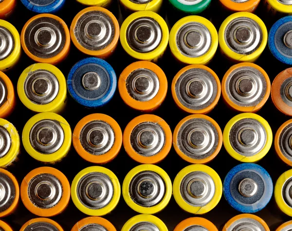 Батареи вид сверху — стоковое фото