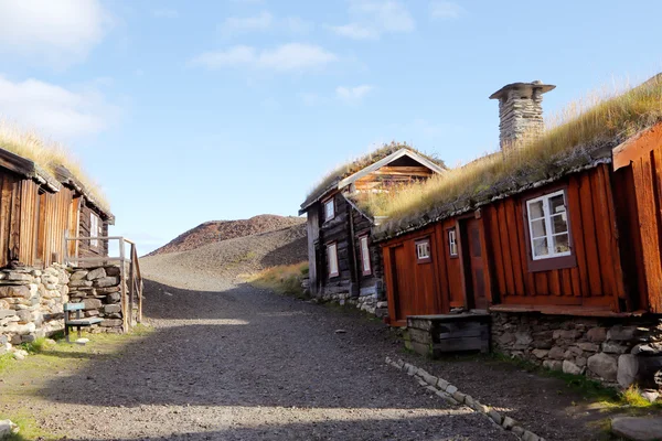 Staré budovy v Røros — Stock fotografie