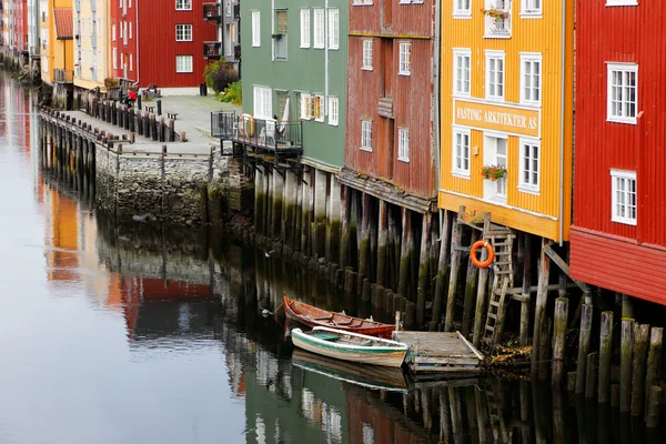 Old houses in Trondheim — Stock Photo, Image