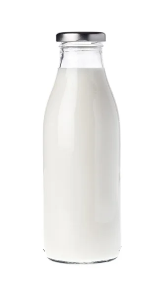 Botella de leche llena —  Fotos de Stock