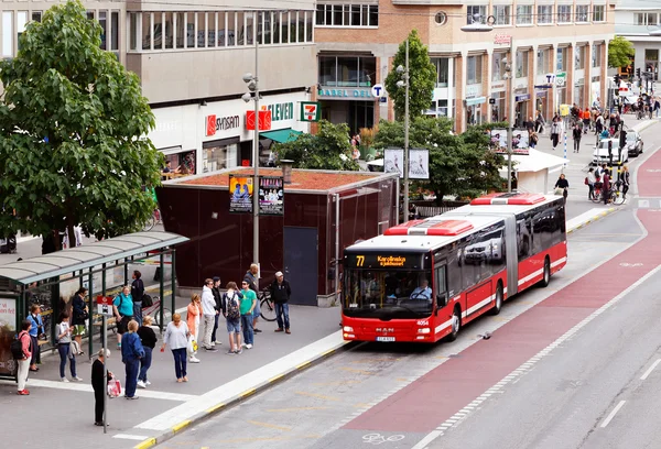 Bushaltestelle am Hornstull — Stockfoto