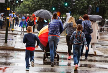 Stockholm'de yağmur