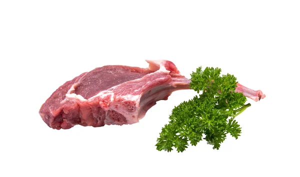 Raw lamb cutlet — Stock Photo, Image