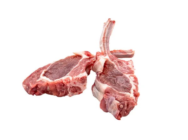 Raw lamb cutlets — Stock Photo, Image