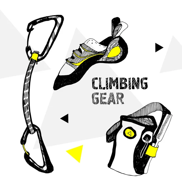 climbing shoes vector