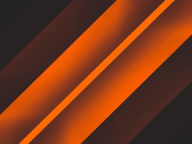 Safran rengi 3d çizgili çizgili turuncu desenli kahverengi gölgeli arka plan