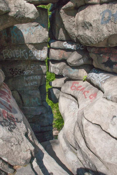 Oeral Het Hillfort Van Duivel Stenen — Stockfoto