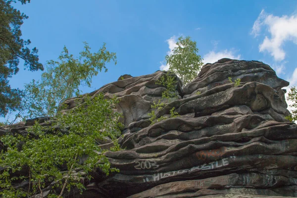 Урал Дьявольская Крепость Камни — стоковое фото