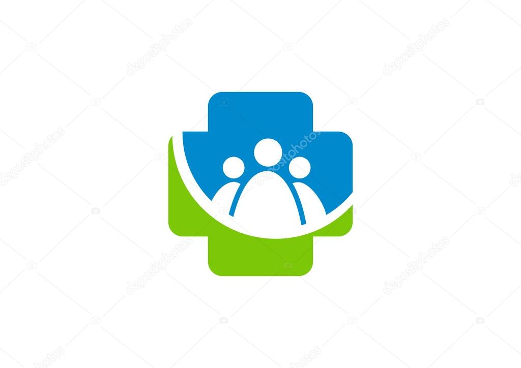 Logo Human health business  tool medicine symbol healthy icon web