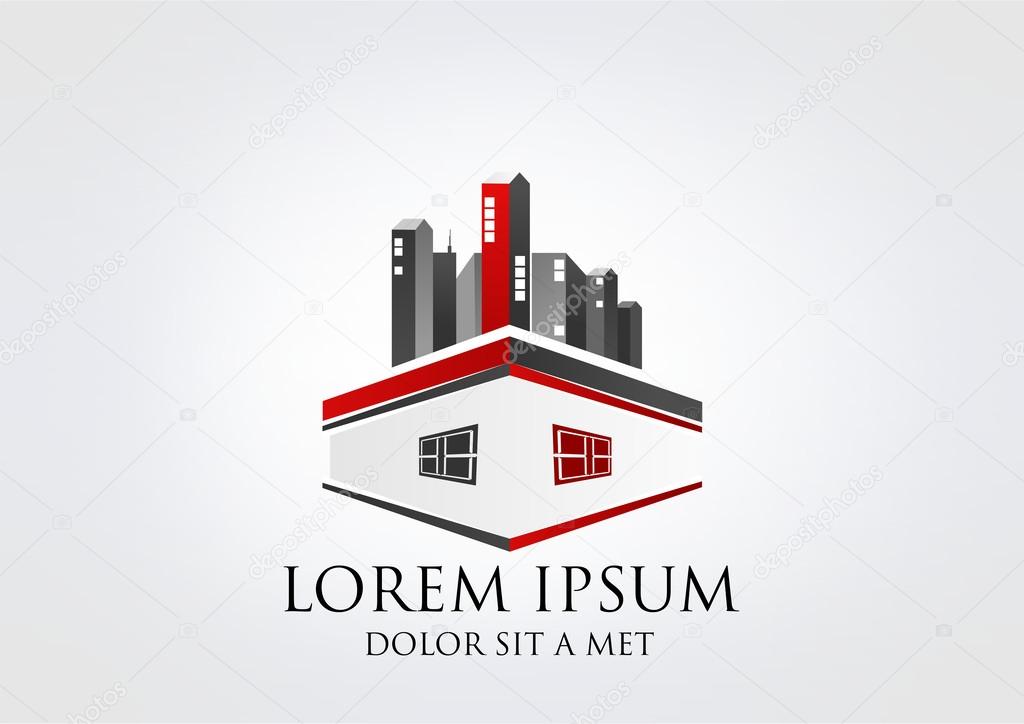 Promosion bran icon Building Business Vector Symbol house city Business Logo Building modren City icon House brand