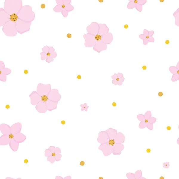Kirazlı sakura kusursuz vektör deseni