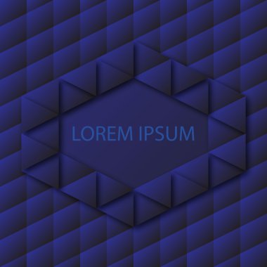 mavi renkli geometrik