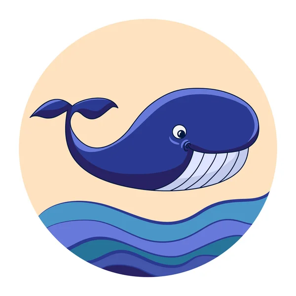 Vektorové velryba — Stockový vektor