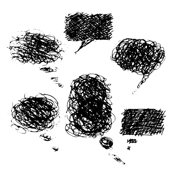 Ручні намальовані бульбашки коміксів — стоковий вектор