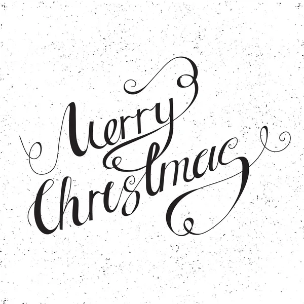 Kaligrafi Merry Christmas yazı — Stok Vektör