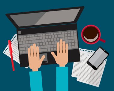 Masa üstü görünümü.