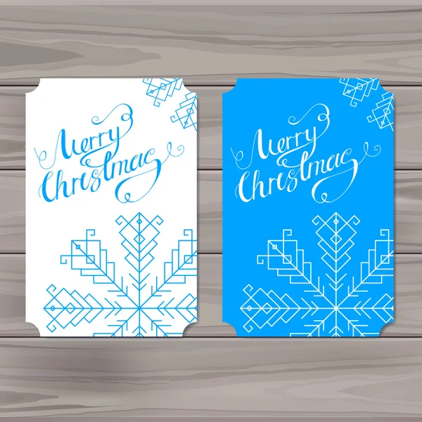 Merry Christmas lettering — Stock Vector