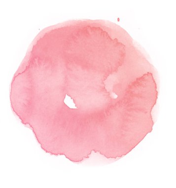 suluboya ile boyanmış pembe bir nokta.