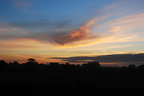 Otoño amanecer sobre Suffolk — Foto de Stock