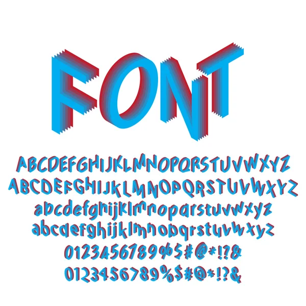 izometrik yazı seti