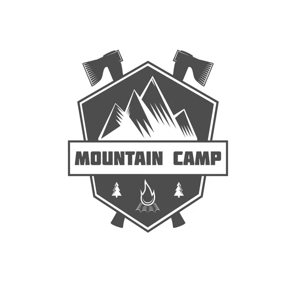 Étiquettes explorateur de montagne vintage — Image vectorielle