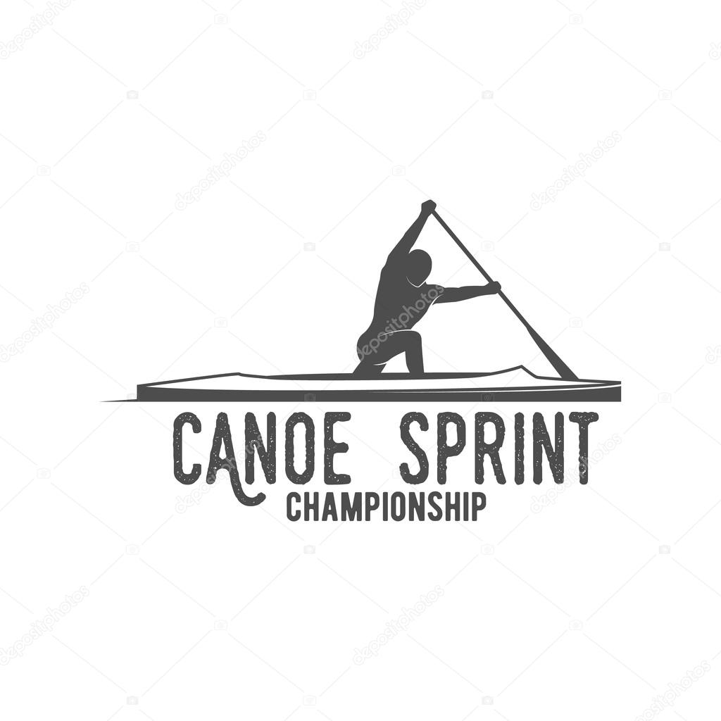 Set of vintage mountain, rafting, kayaking, paddling, canoeing camp logo, labels and badges. Stylish Monochrome design. Outdoor activity theme. Summer and winter vacation insignias.