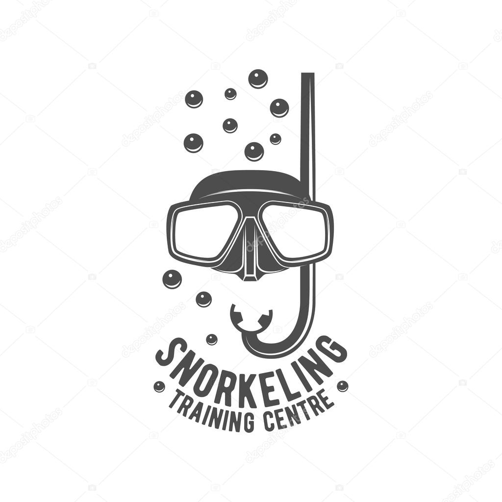 Diving vintage labels logos and design elements Stock Vector Image by