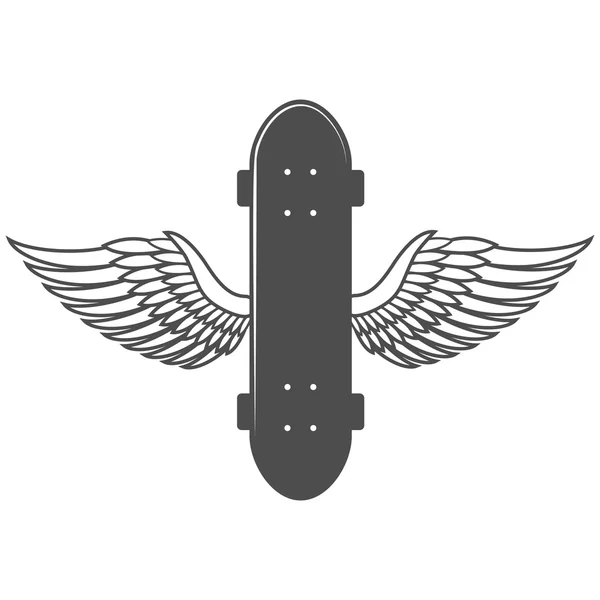 ビンテージ バイク、スケートのバッジのロゴ — ストックベクタ