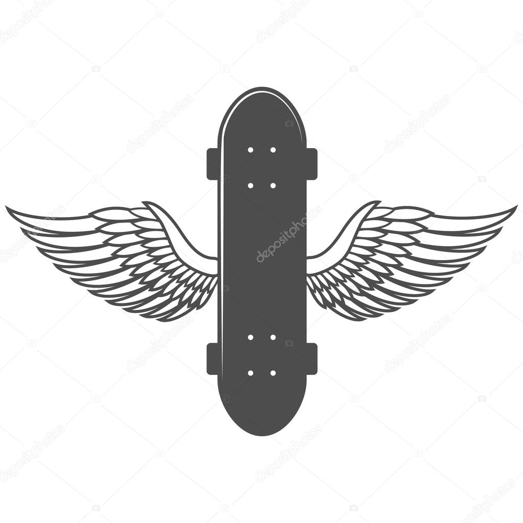Vintage biking and skating logo, badge, design elements or label.