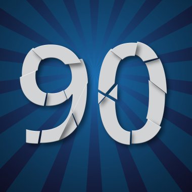 Bir vektör kümesi kırık bir alfabe harfleri