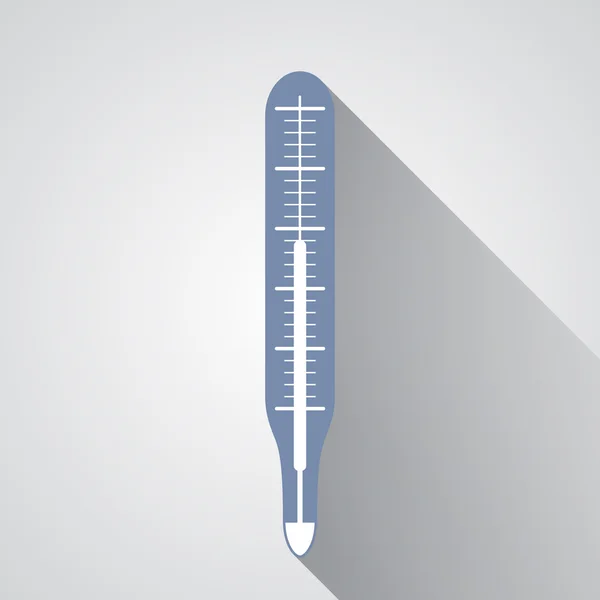 Vector platte thermometer — Stockvector