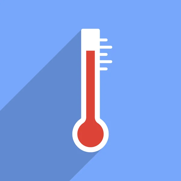 Płaskie termometr wektor — Wektor stockowy