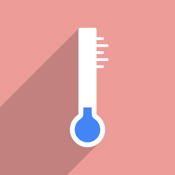 Vector platte thermometer — Stockvector