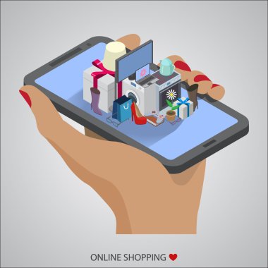 Kadın el ile hareket eden telefon. Farklı ev ile Smartphone