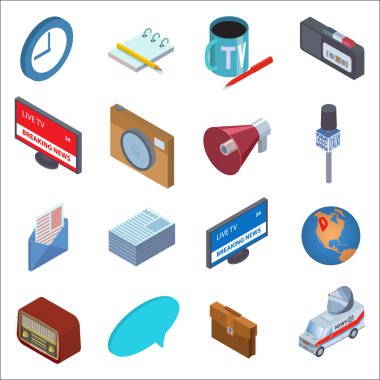 Haber Icons izometrik set