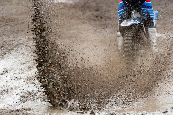 Motocross Race Mud špína — Stock fotografie