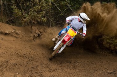 Motosiklet yarış sürüş motokros
