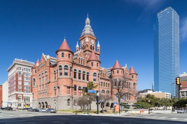 Dallas, TX/USA - circa February 2016: Old Red Museum, formerly Dallas County Courthouse in Dallas,  Texas clipart