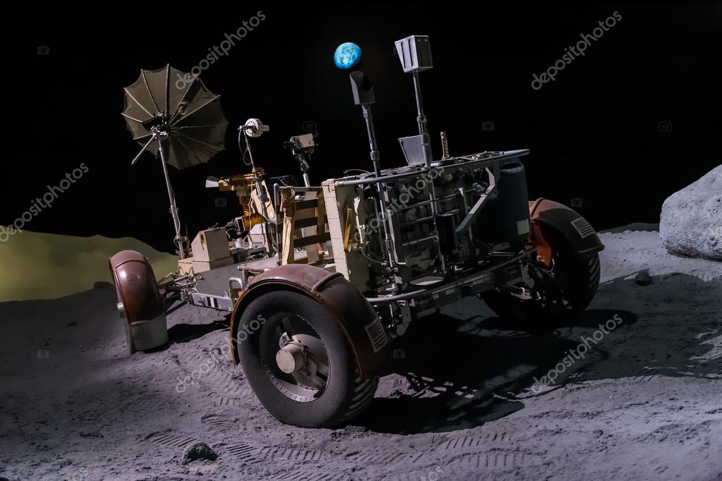 Houston, TX/USA - circa July 2013: Space rover used for moon exploration in Lyndon B. Johnson Space Center, Houston, Texas
