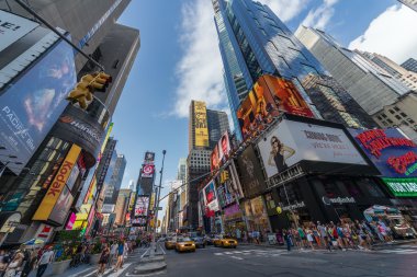 New York City, Ny/ABD - Temmuz 2013 yaklaşık: New York'ta Time Square