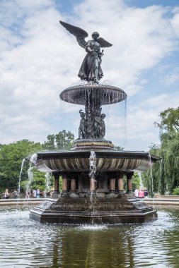 New York City, Ny/ABD - Temmuz 2015 yaklaşık: Bethesda çeşme, Alışveriş Merkezi, Central Park, New York City