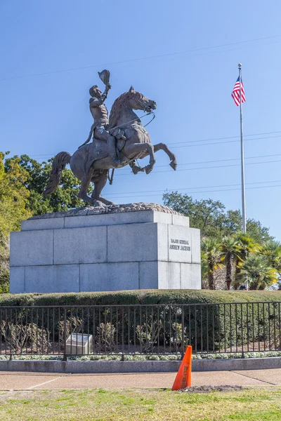 Jackson památník ve francouzské čtvrti New Orleans, Louisiana — Stock fotografie