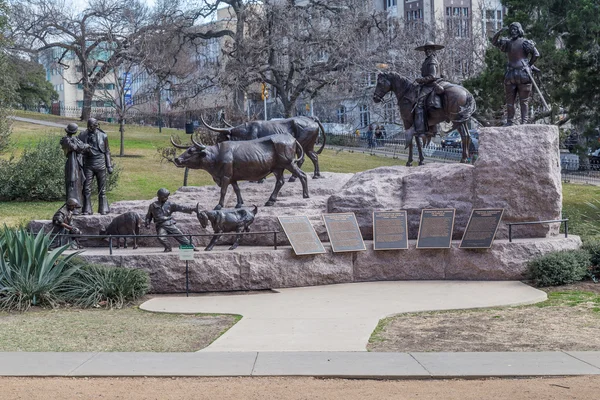 텍사스 주 의사당 Tejano 기념물 Austin, Tx에 근거 — 스톡 사진