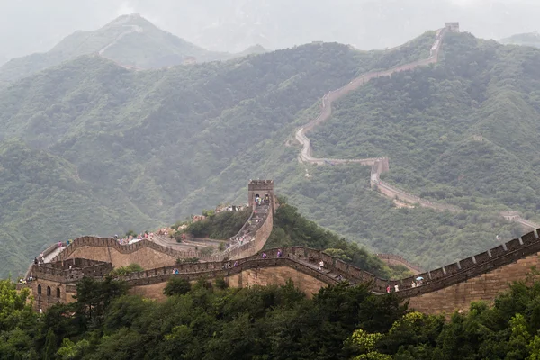 Великая стена в Пекине — стоковое фото