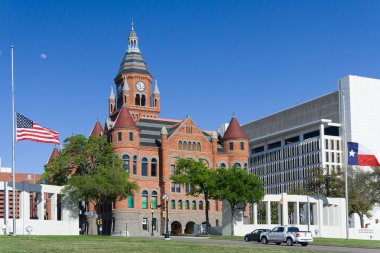 Old Red Museum, formerly Dallas County Courthouse at Dealey Plaza, in Dallas,  Texas clipart